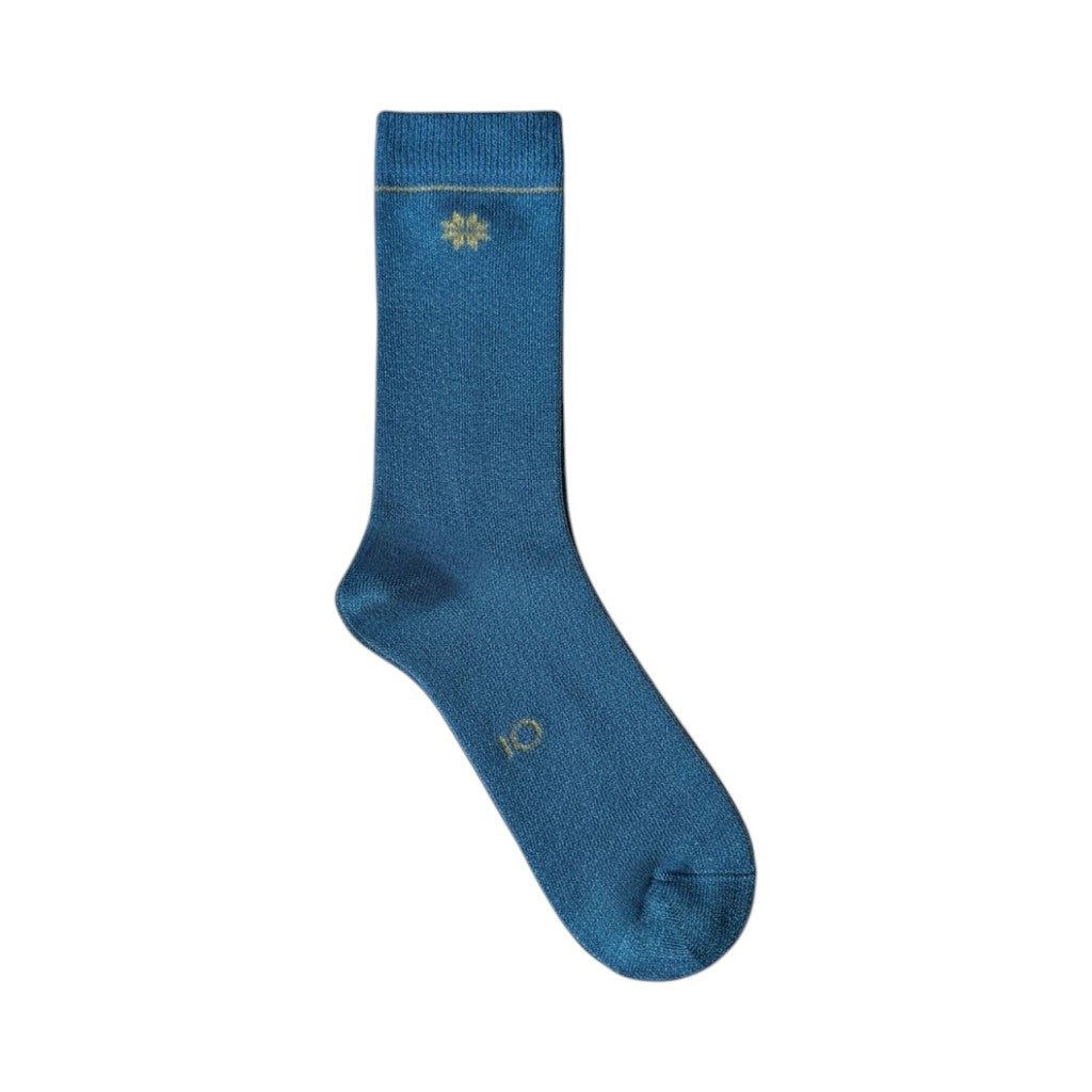 Calcetín Lurex Estrella Nieve Azul Jean eleOnora