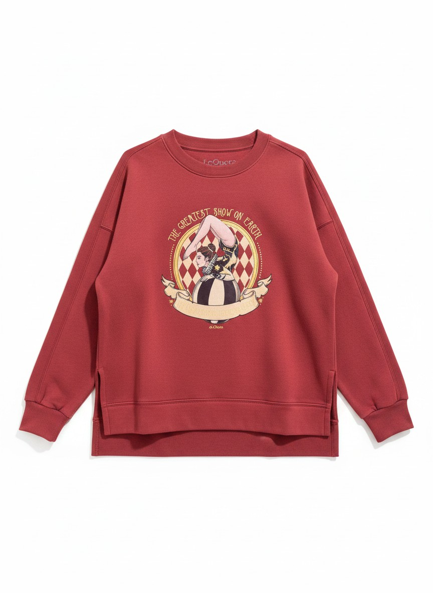 Sudadera Equilibrista Rojo Winery