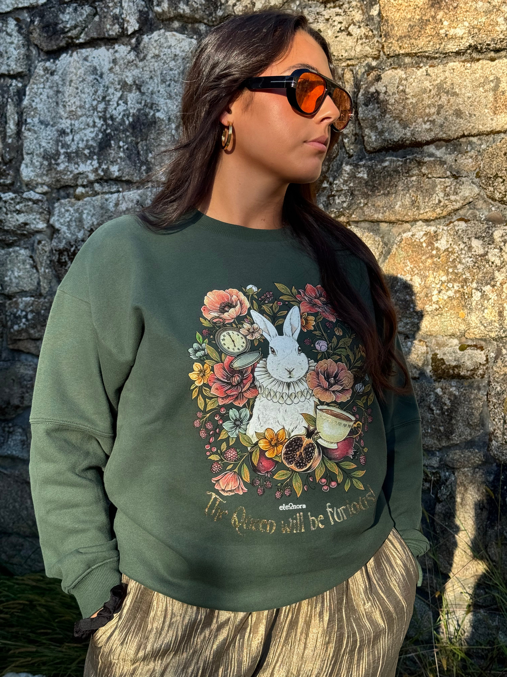 Sudadera Conejo Verde