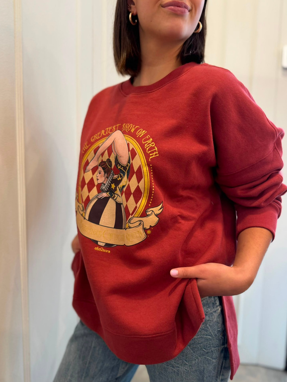 Sudadera Equilibrista Rojo Winery