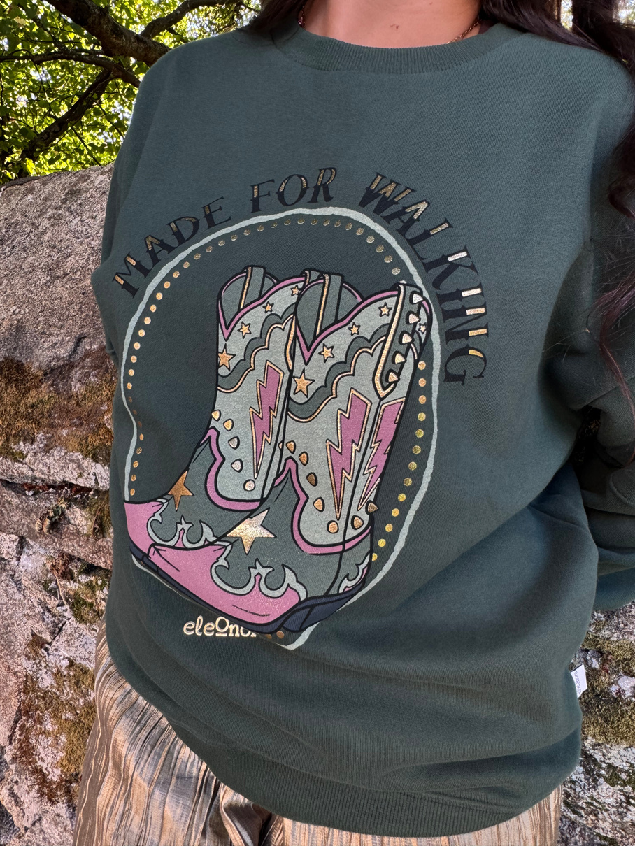 Sudadera Botas Verde Botella